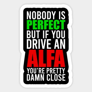 Alfa Owners Sticker